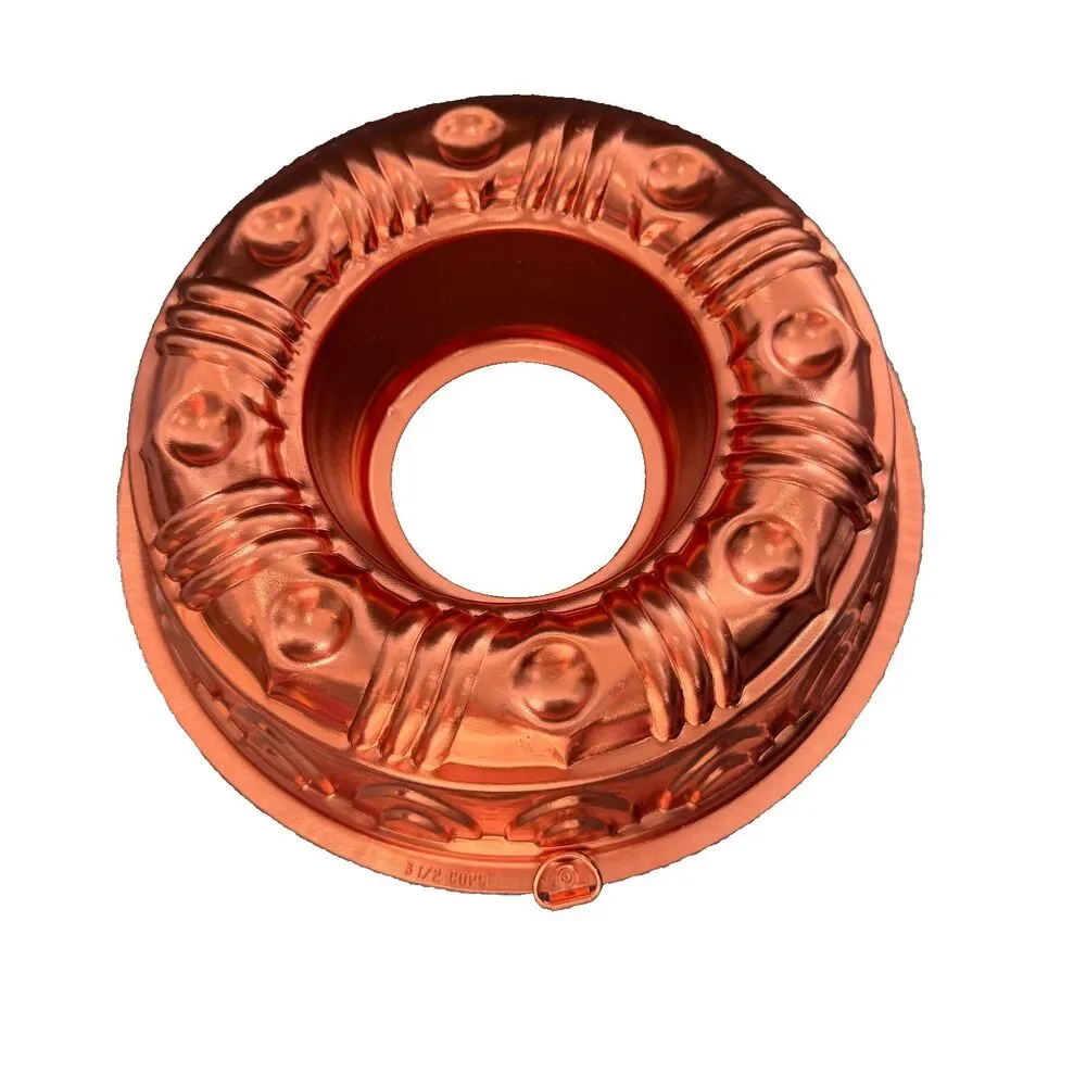 Copper tone Jello Mold Bundt Cake Pan Wall Hanging 8.5